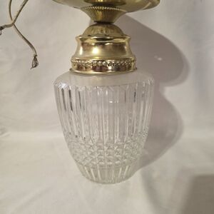 Elegant Gold and Clear Glass Light Fixture